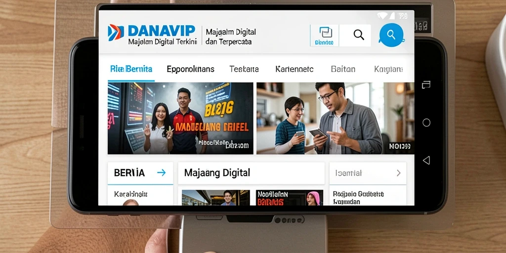 Antarmuka aplikasi DANAVIP yang modern dan mudah dinavigasi.