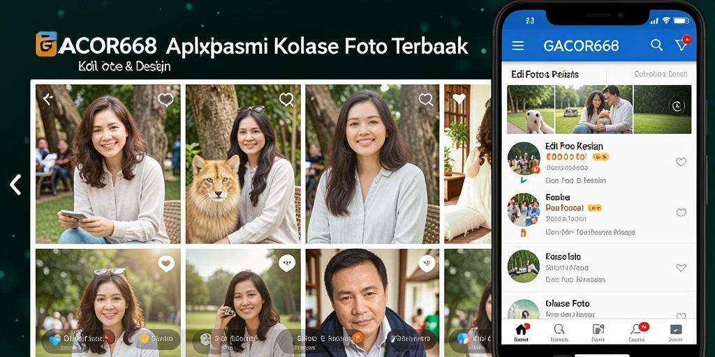 Antarmuka GACOR668 yang sederhana dan fungsional untuk kolase foto.