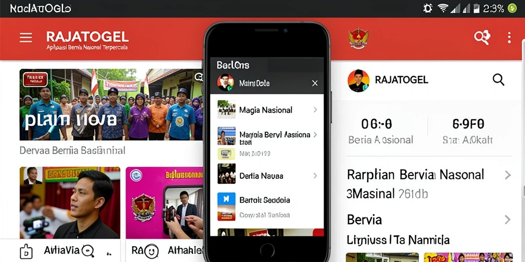 Tampilan utama aplikasi RAJATOGEL yang jelas dan informatif.