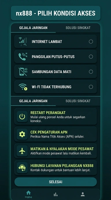 Tampilan link alternatif nx888
