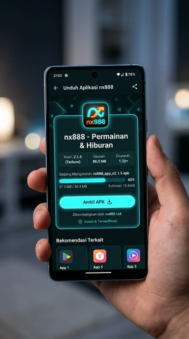 Tampilan halaman APK nx888